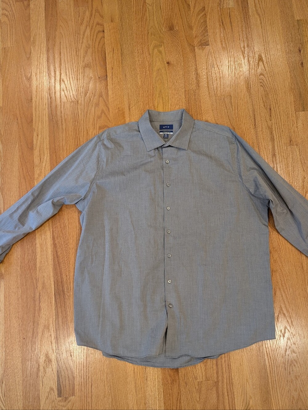 Apt 9 Size XXL Grey Button Down
